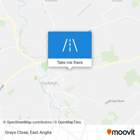Grays Close map