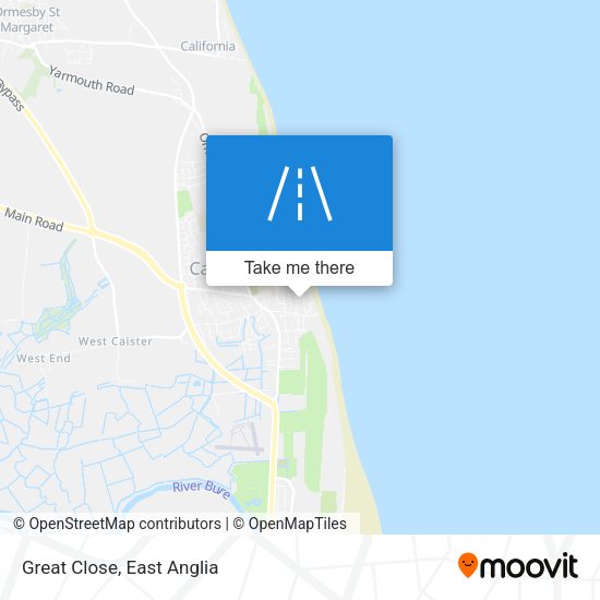 Great Close map