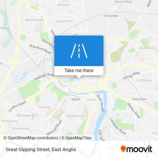 Great Gipping Street map