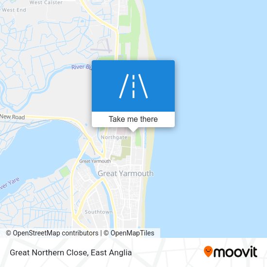Great Northern Close map