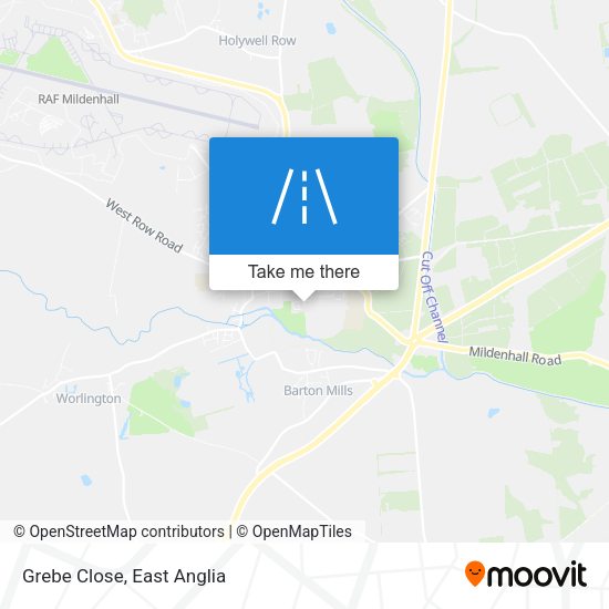 Grebe Close map