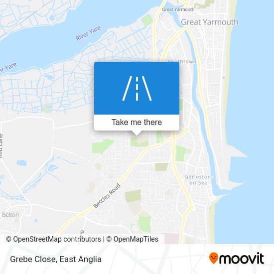 Grebe Close map
