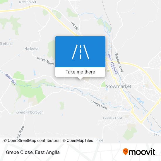 Grebe Close map