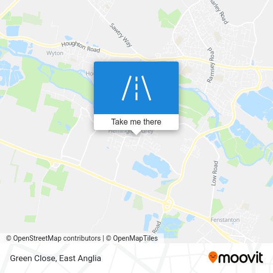 Green Close map