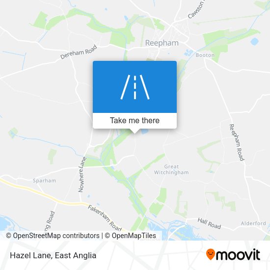 Hazel Lane map