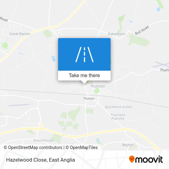 Hazelwood Close map