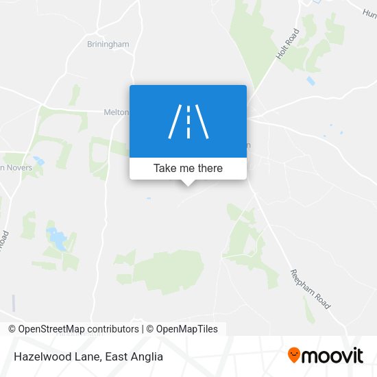 Hazelwood Lane map