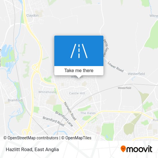 Hazlitt Road map