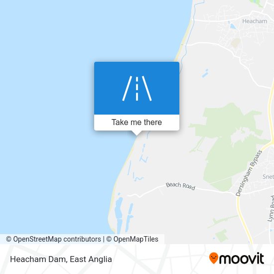 Heacham Dam map