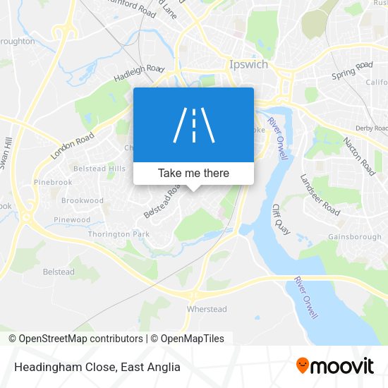 Headingham Close map