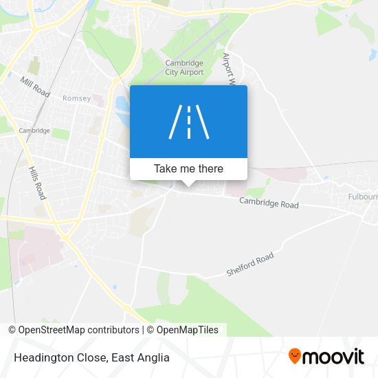 Headington Close map