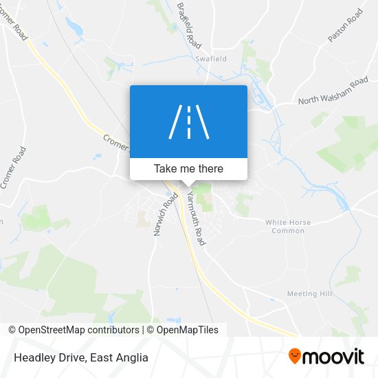 Headley Drive map