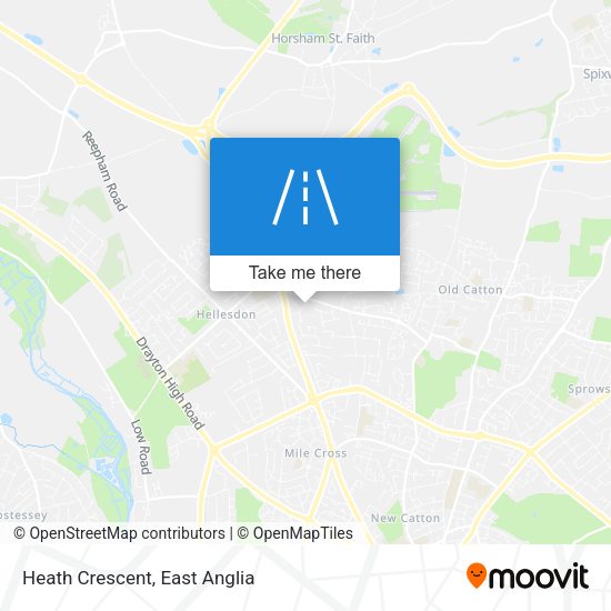 Heath Crescent map