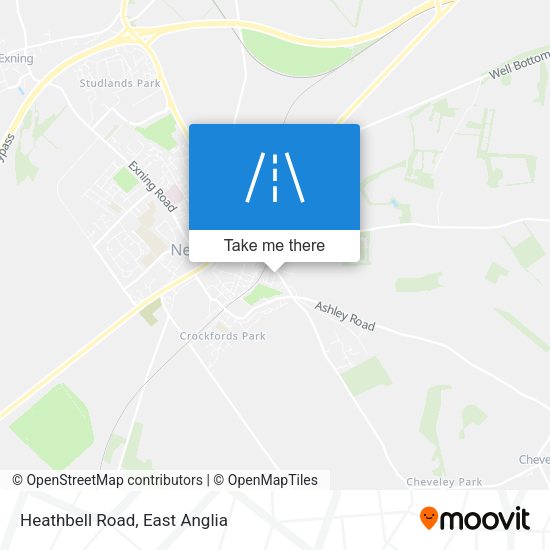 Heathbell Road map