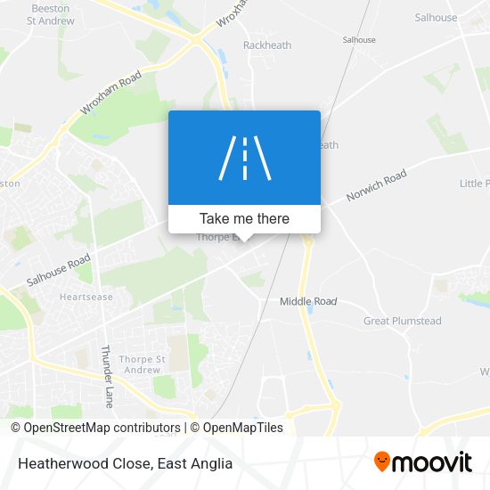 Heatherwood Close map