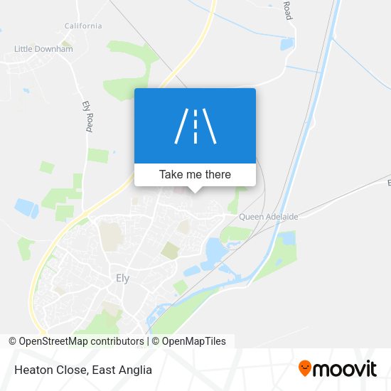 Heaton Close map