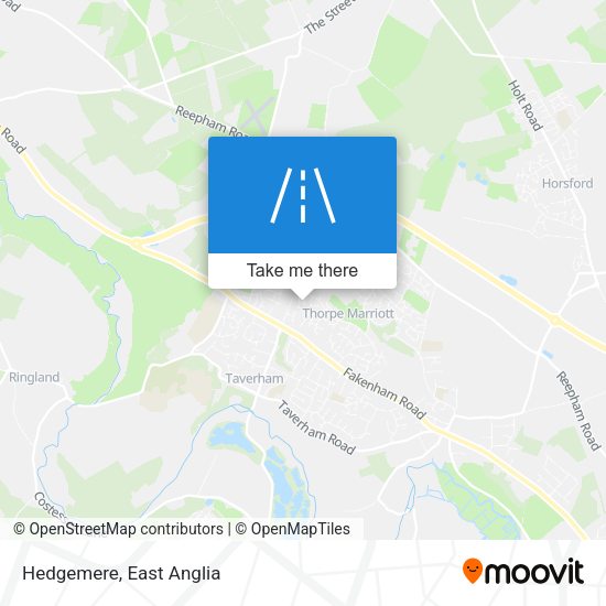 Hedgemere map
