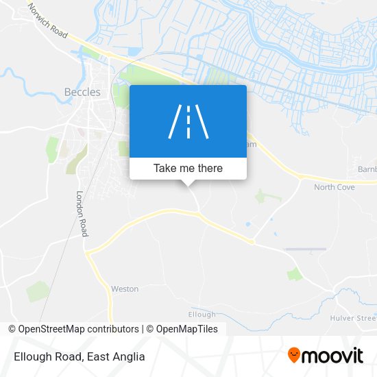 Ellough Road map