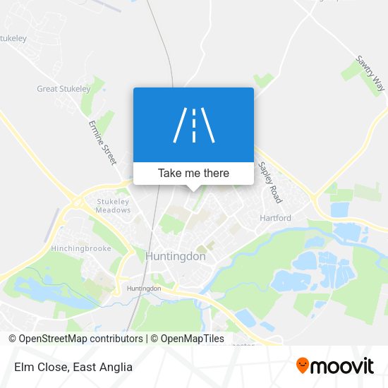 Elm Close map
