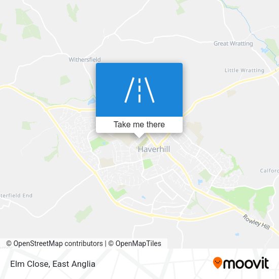 Elm Close map