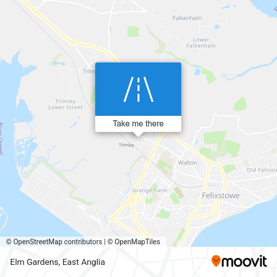 Elm Gardens map