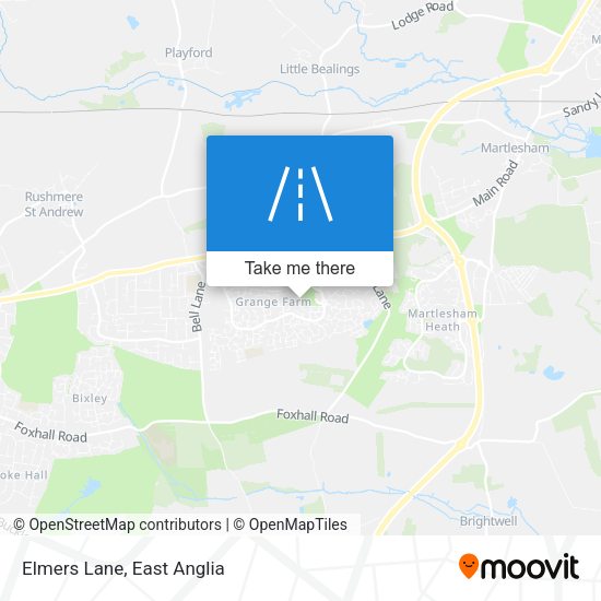 Elmers Lane map
