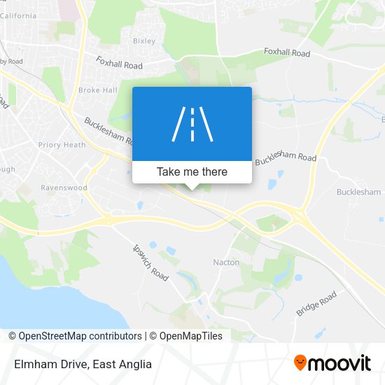 Elmham Drive map
