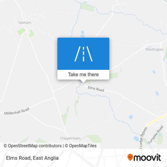 Elms Road map