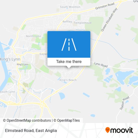 Elmstead Road map