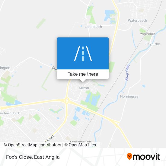 Fox's Close map