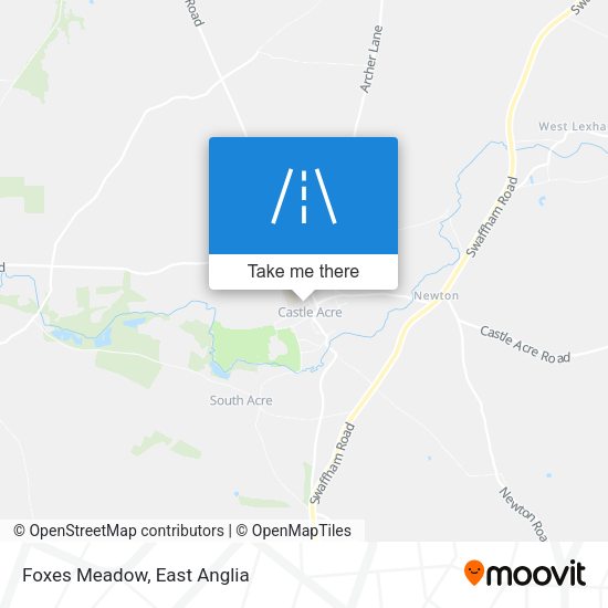 Foxes Meadow map