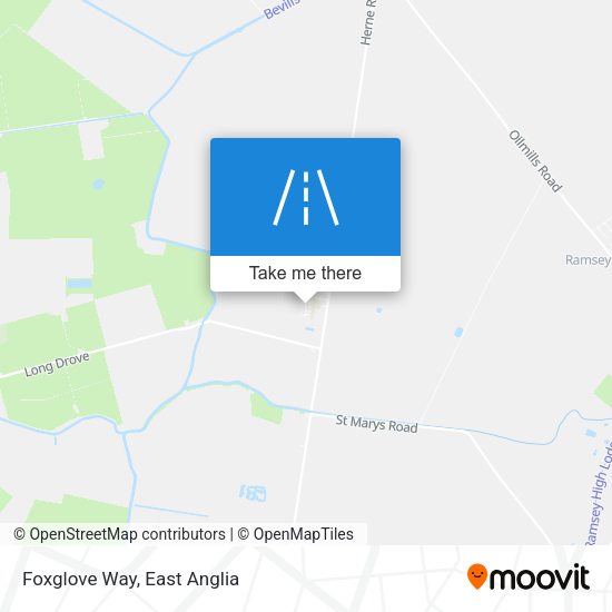 Foxglove Way map