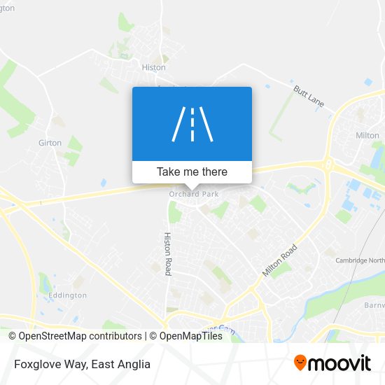 Foxglove Way map