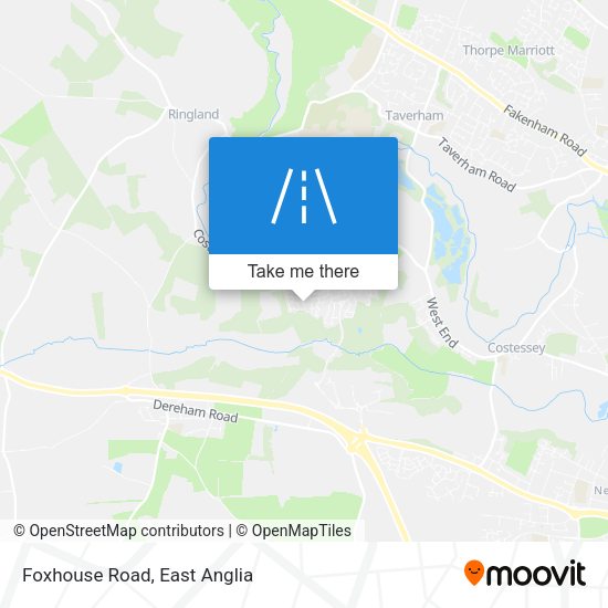 Foxhouse Road map
