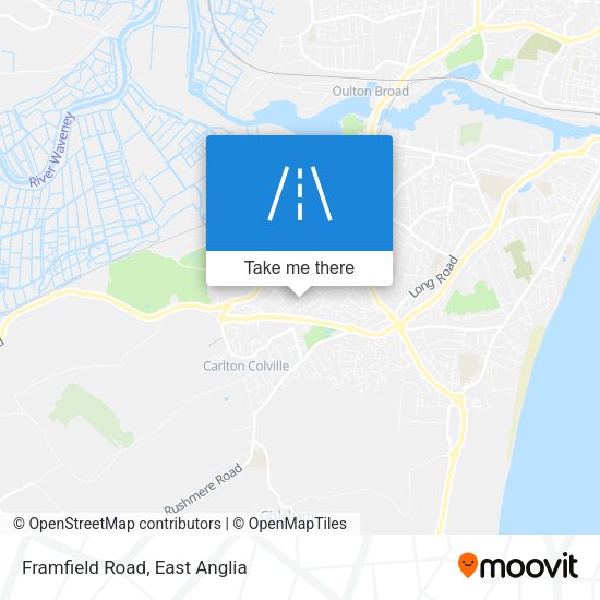 Framfield Road map