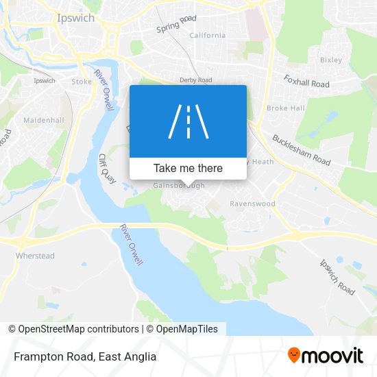 Frampton Road map