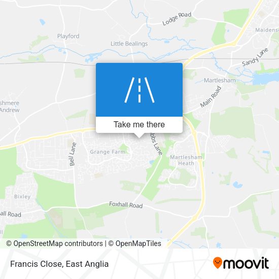 Francis Close map