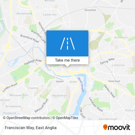 Franciscan Way map
