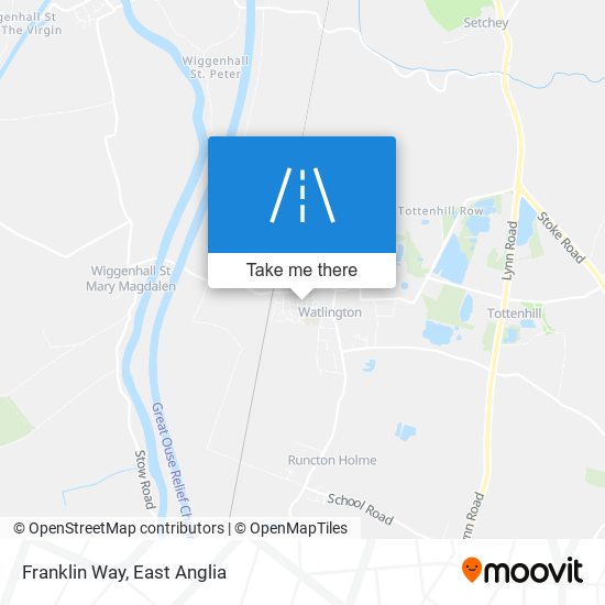 Franklin Way map