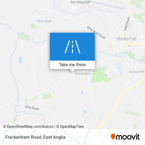 Freckenham Road map