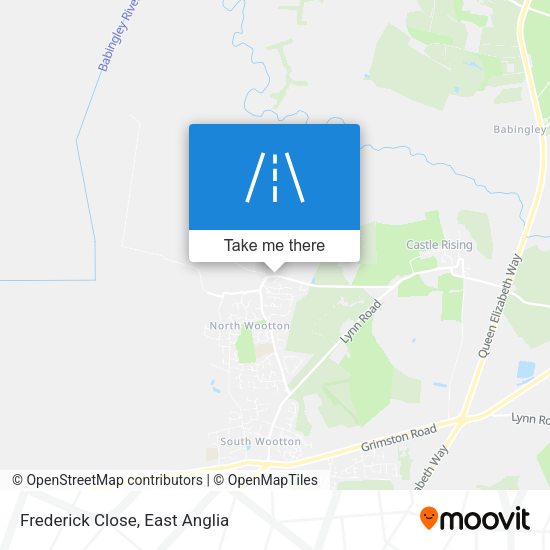 Frederick Close map
