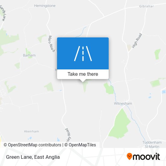 Green Lane map