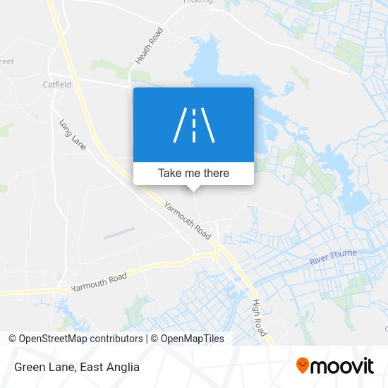 Green Lane map