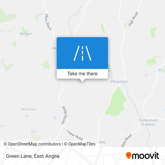 Green Lane map