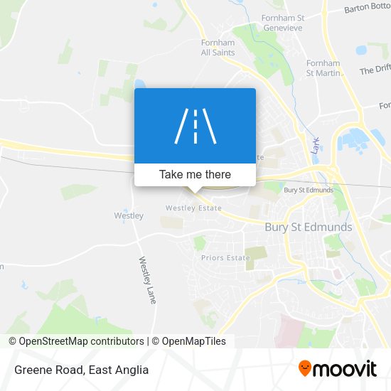 Greene Road map