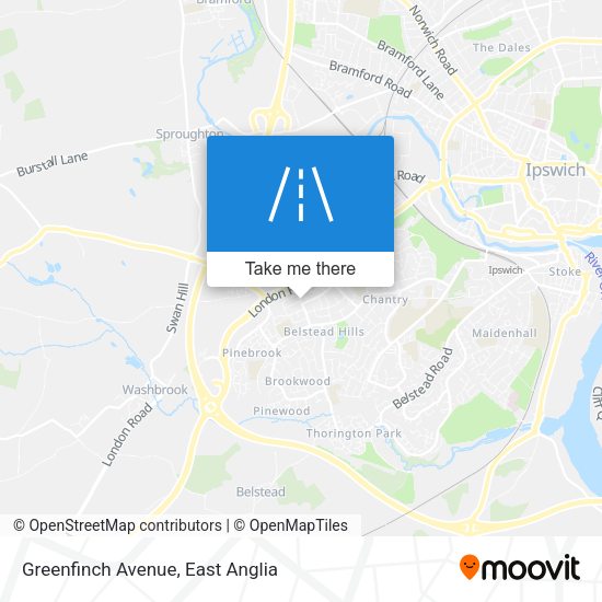 Greenfinch Avenue map