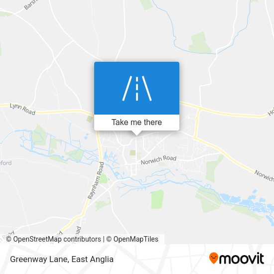 Greenway Lane map