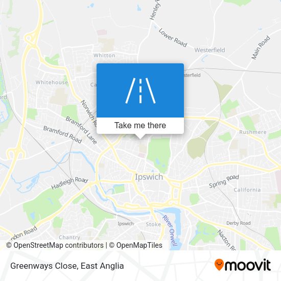 Greenways Close map