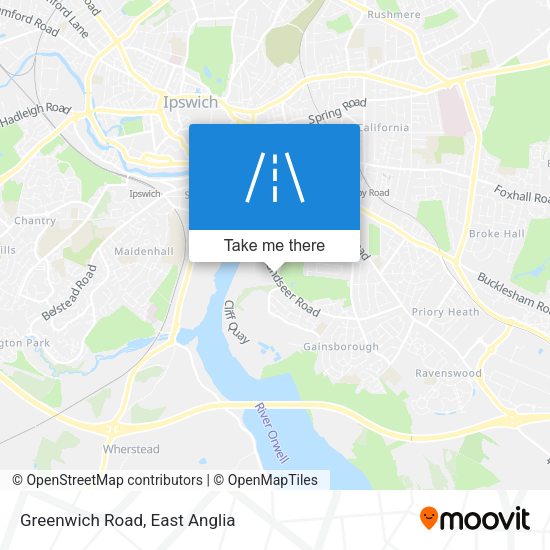 Greenwich Road map