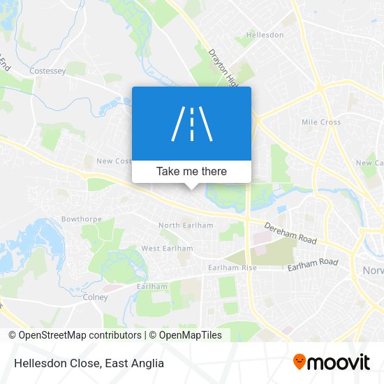Hellesdon Close map